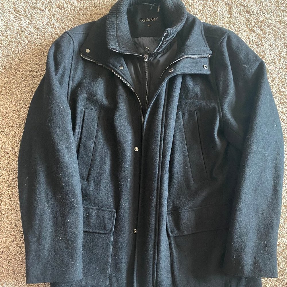 Calvin Klein Double Layer Mens Peacoat Size XL